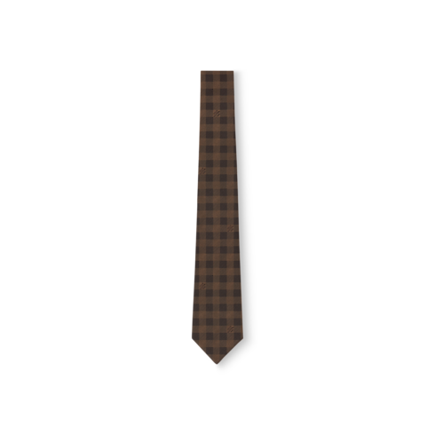 Cravatta con motivo a quadri S00 Uomo Accessori Cravatte | LOUIS VUITTON (Zoom prodotto)