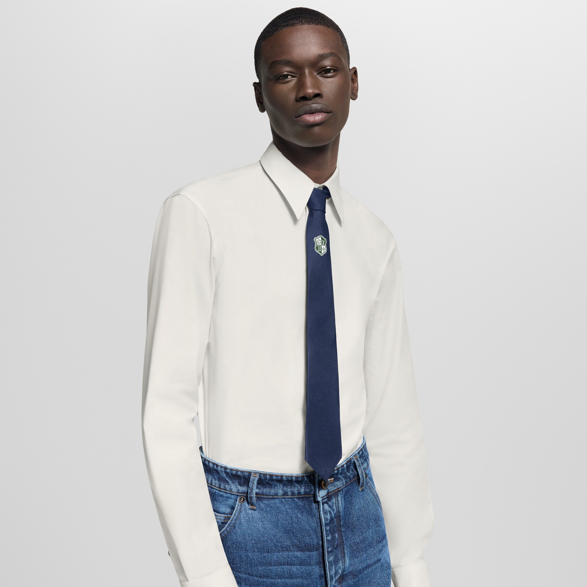 Cravatta Epi Blason S00 Uomo Accessori Cravatte e Fazzoletti da Taschino | LOUIS VUITTON (Zoom prodotto)