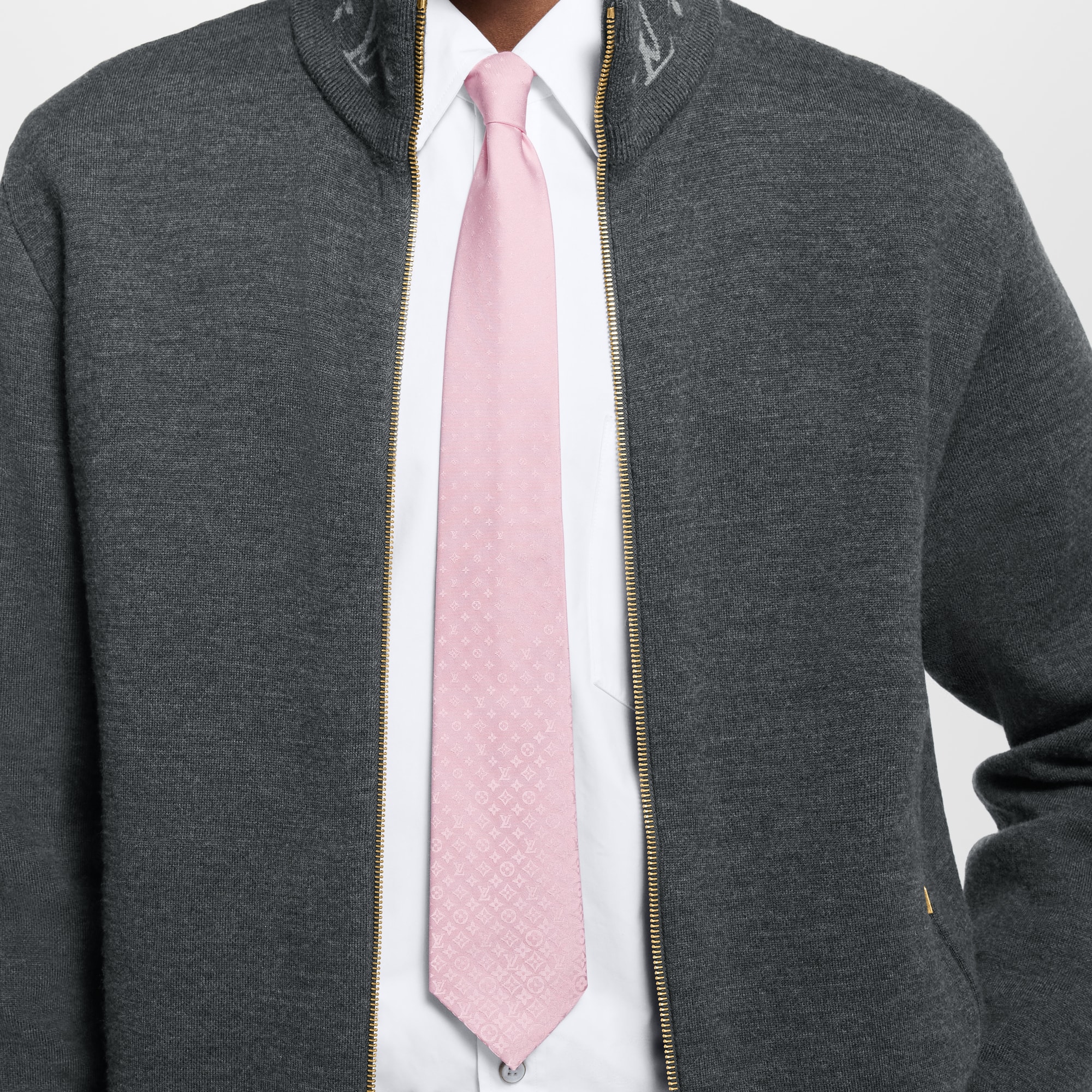 Cravatta Fading Monogram S00 Uomo Accessori Cravatte e Fazzoletti da Taschino | LOUIS VUITTON (Zoom prodotto)