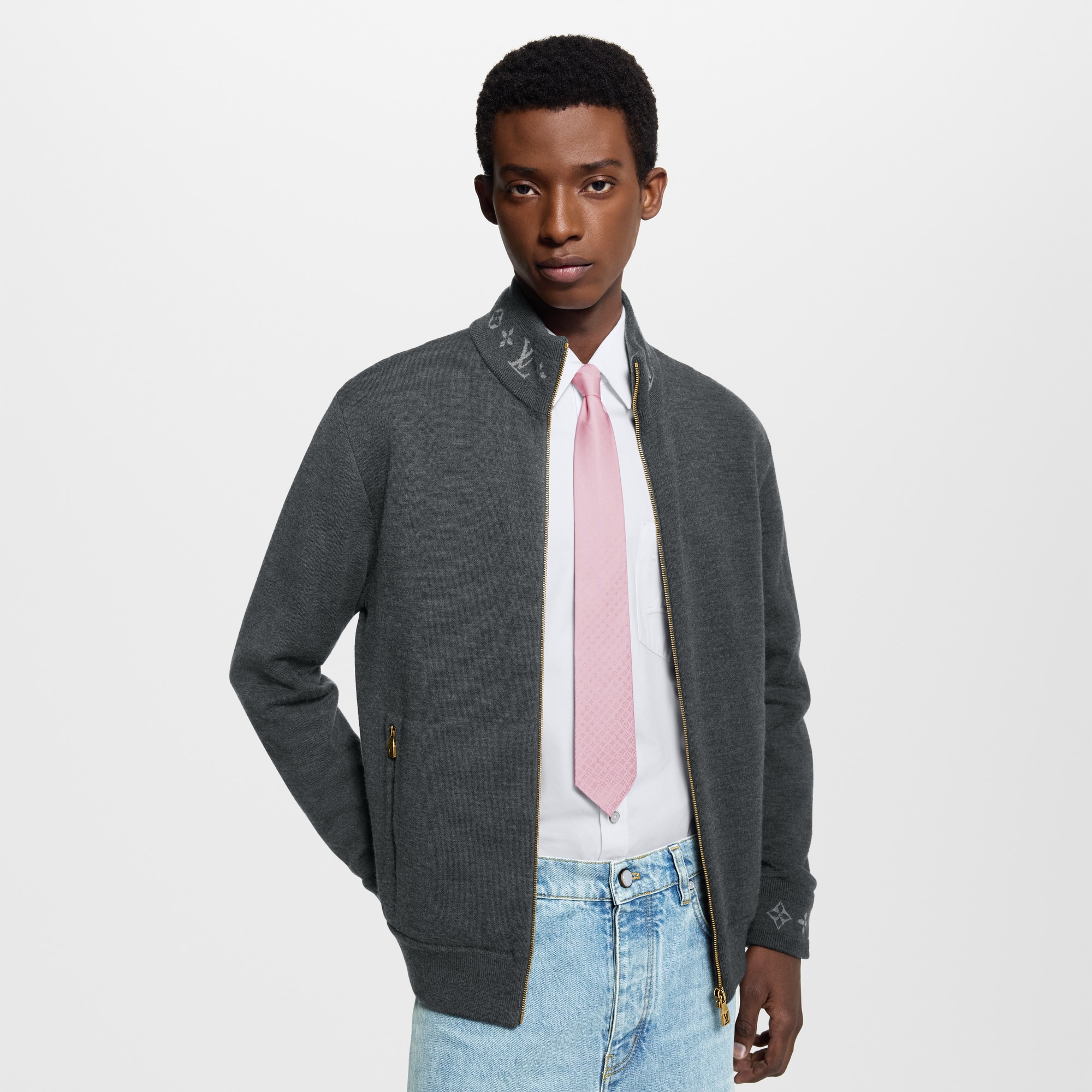 Cravatta Fading Monogram S00 Uomo Accessori Cravatte e Fazzoletti da Taschino | LOUIS VUITTON (Zoom prodotto)