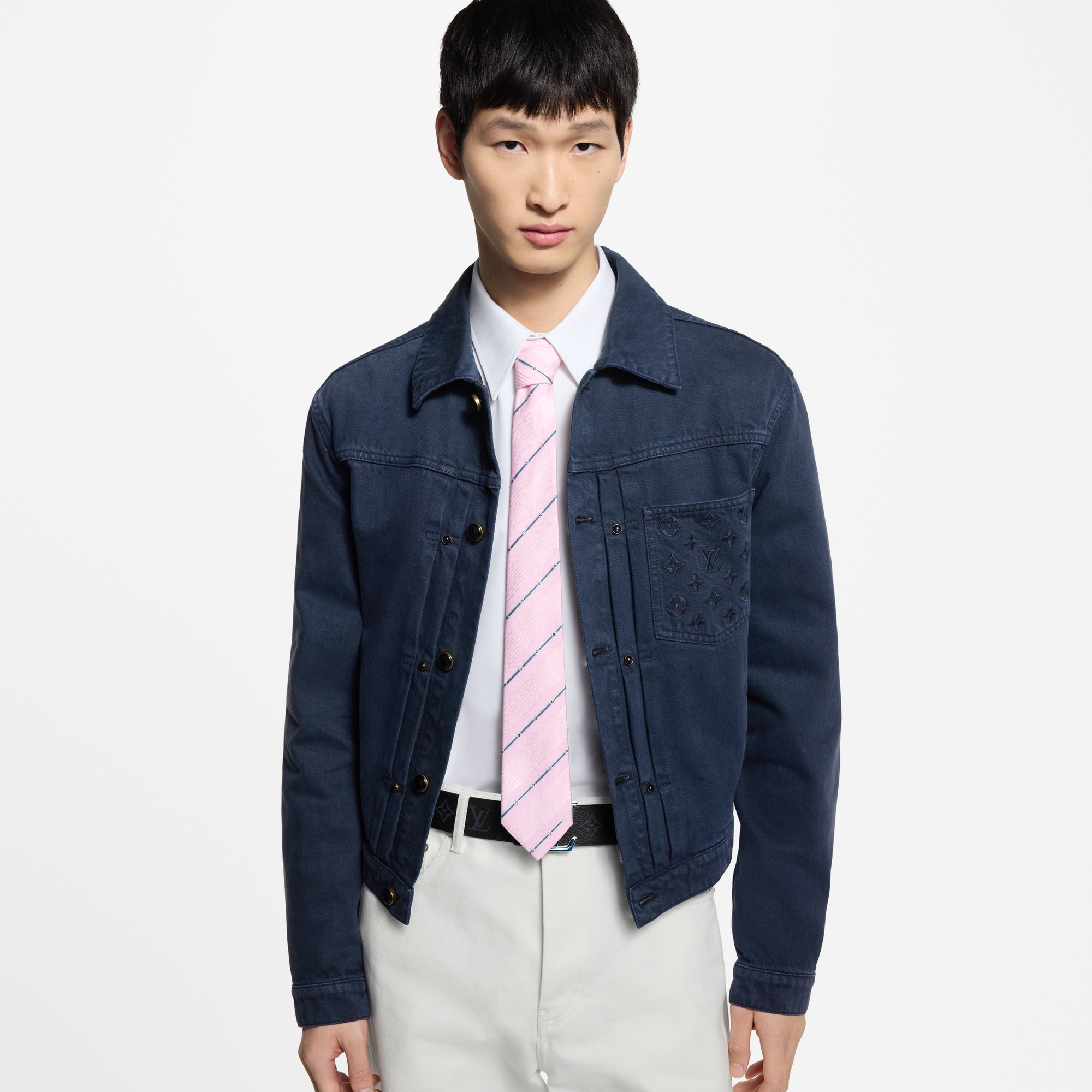 Cravatta Fresh Stripes S00 Uomo Accessori Cravatte e Fazzoletti da Taschino | LOUIS VUITTON (Zoom prodotto)