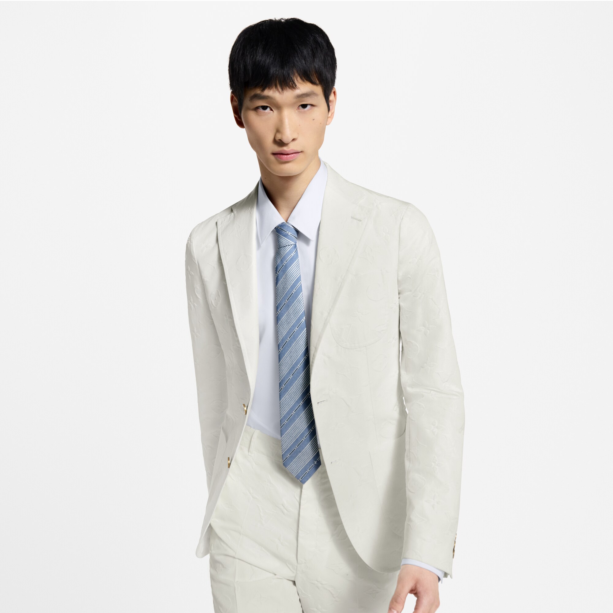 Cravatta Fresh Stripes S00 Uomo Accessori Cravatte e Fazzoletti da Taschino | LOUIS VUITTON (Zoom prodotto)