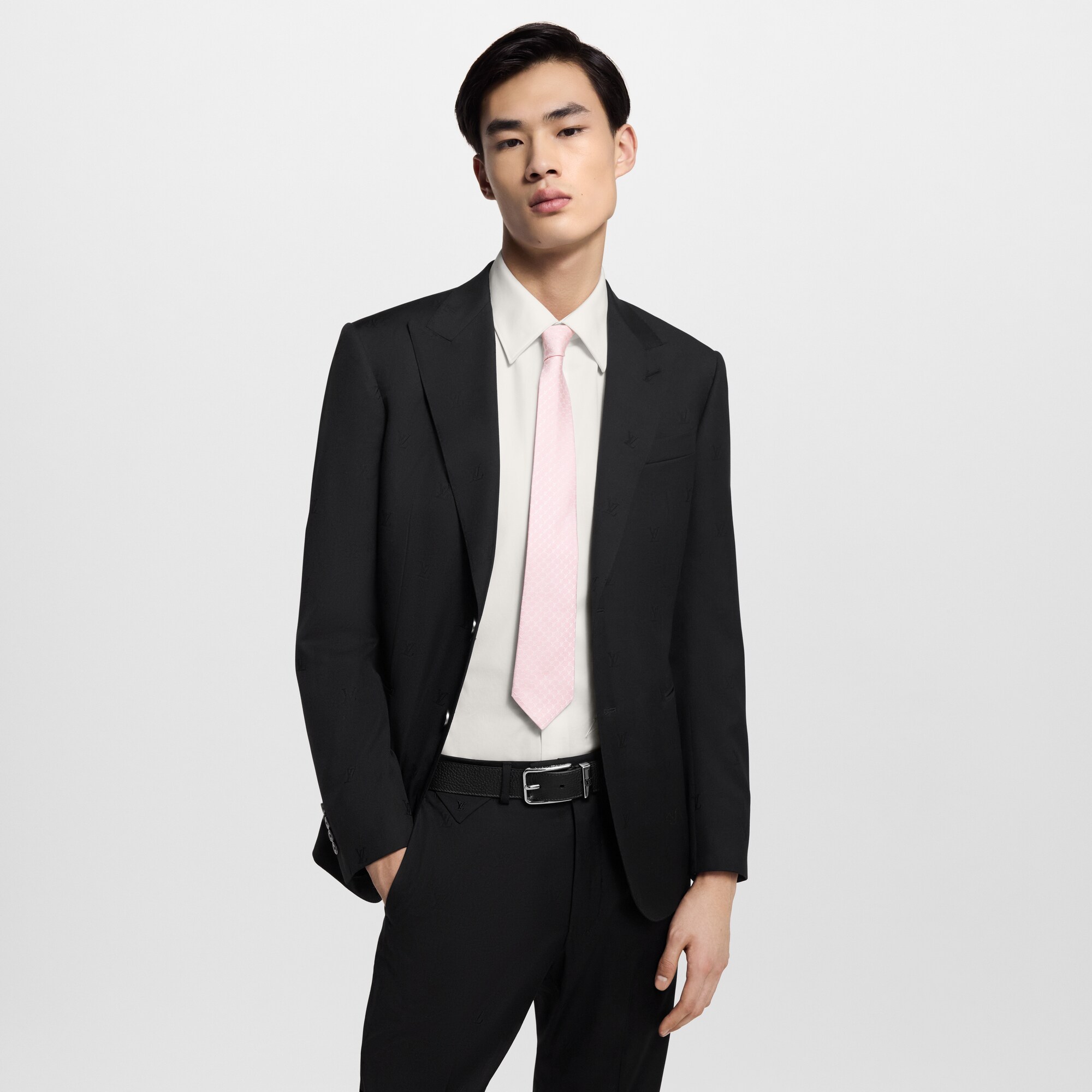 Cravatta LV Fishnet S00 Uomo Accessori Cravatte e Fazzoletti da Taschino | LOUIS VUITTON (Zoom prodotto)