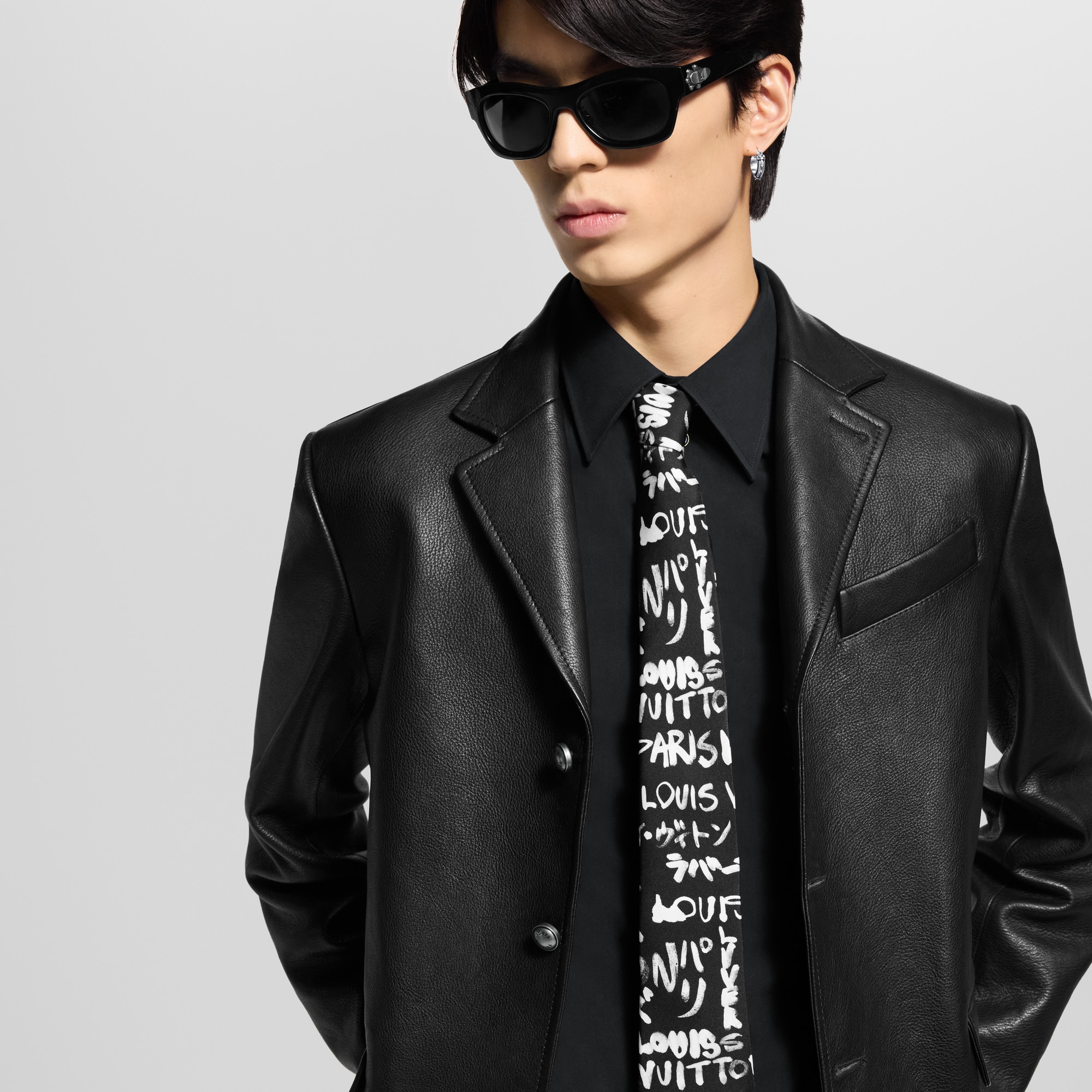 Cravatta LV Scribble S00 Uomo Accessori Cravatte e Fazzoletti da Taschino | LOUIS VUITTON (Zoom prodotto)