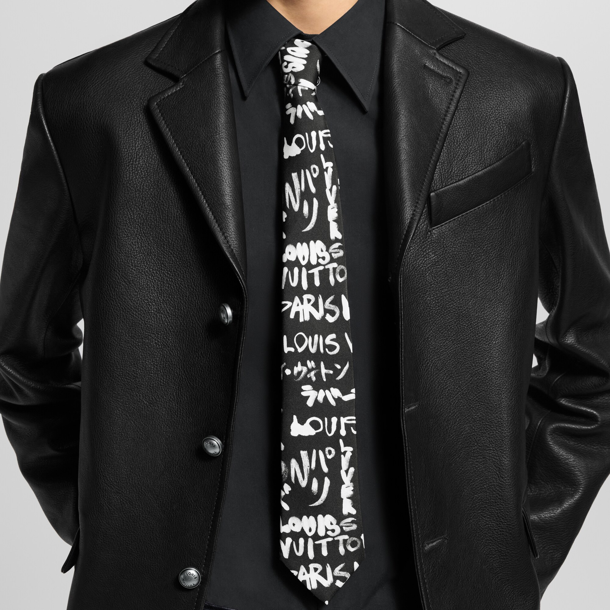 Cravatta LV Scribble S00 Uomo Accessori Cravatte e Fazzoletti da Taschino | LOUIS VUITTON (Zoom prodotto)