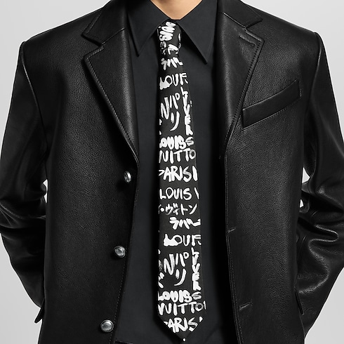 Cravatta LV Scribble S00 Uomo Accessori Cravatte e Fazzoletti da Taschino | LOUIS VUITTON (Zoom prodotto)