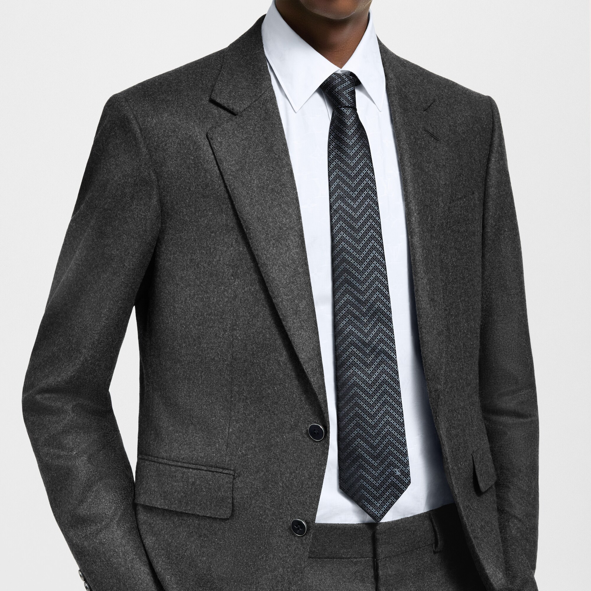 Cravatta LV Zigzag S00 Uomo Accessori Cravatte e Fazzoletti da Taschino | LOUIS VUITTON (Zoom prodotto)