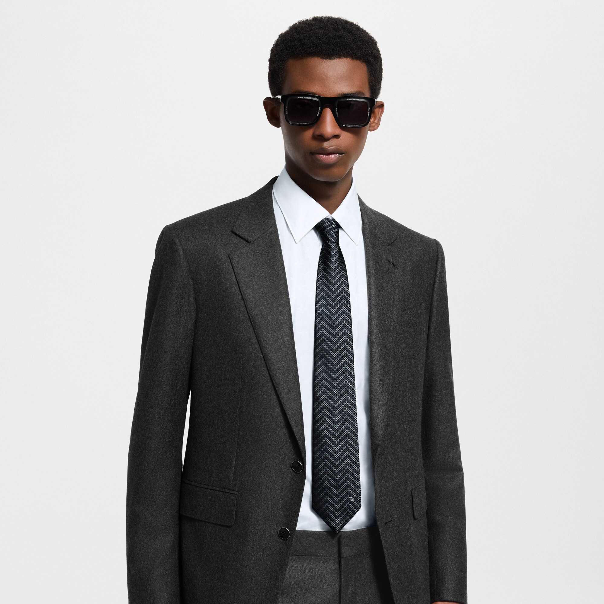 Cravatta LV Zigzag S00 Uomo Accessori Cravatte e Fazzoletti da Taschino | LOUIS VUITTON (Zoom prodotto)