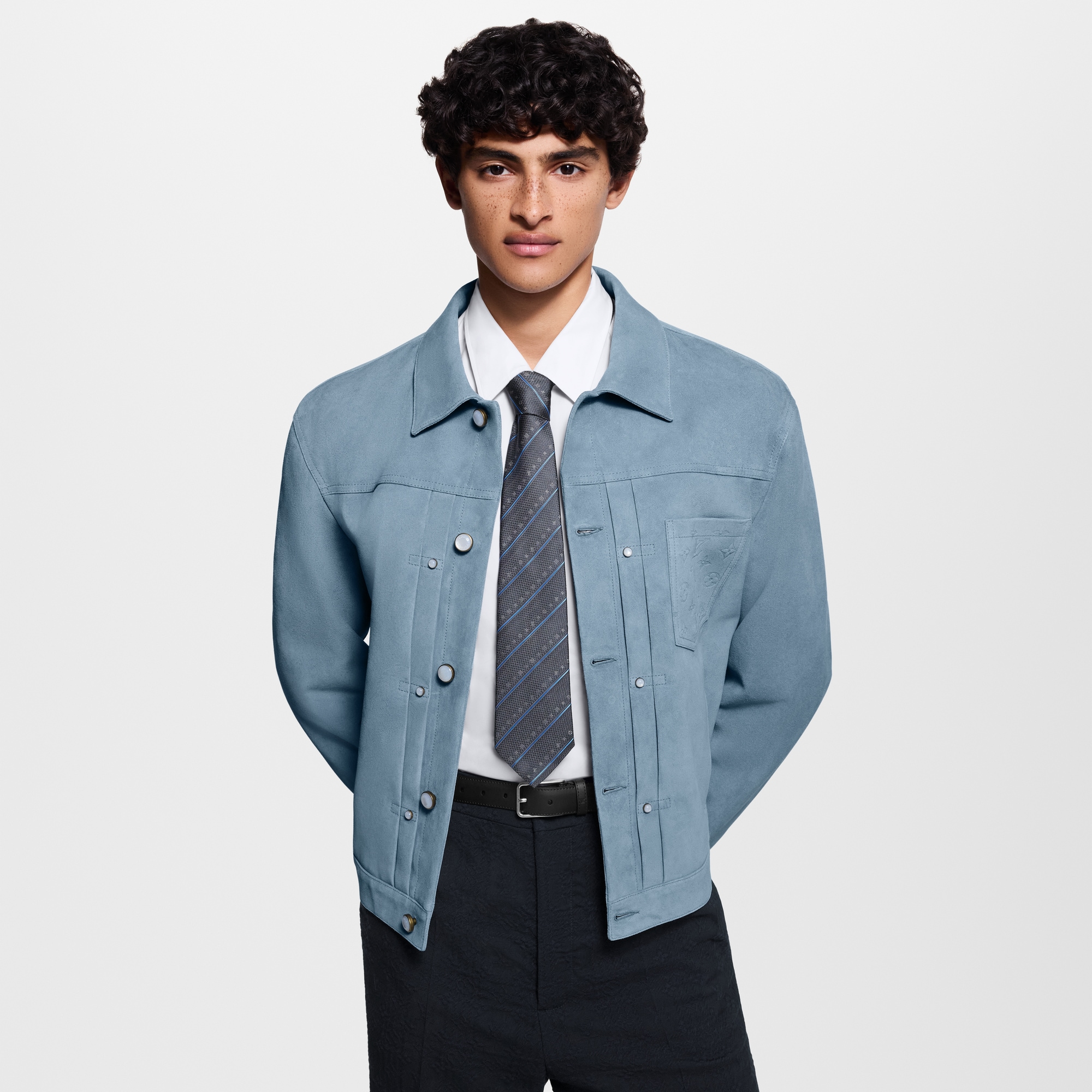 Cravatta Monogram Stripes S00 Uomo Accessori Cravatte e Fazzoletti da Taschino | LOUIS VUITTON (Zoom prodotto)