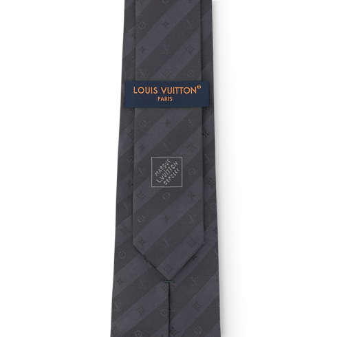 Cravatta Monogram Stripy S00 Uomo Accessori Cravatte e Fazzoletti da Taschino | LOUIS VUITTON (Zoom prodotto)