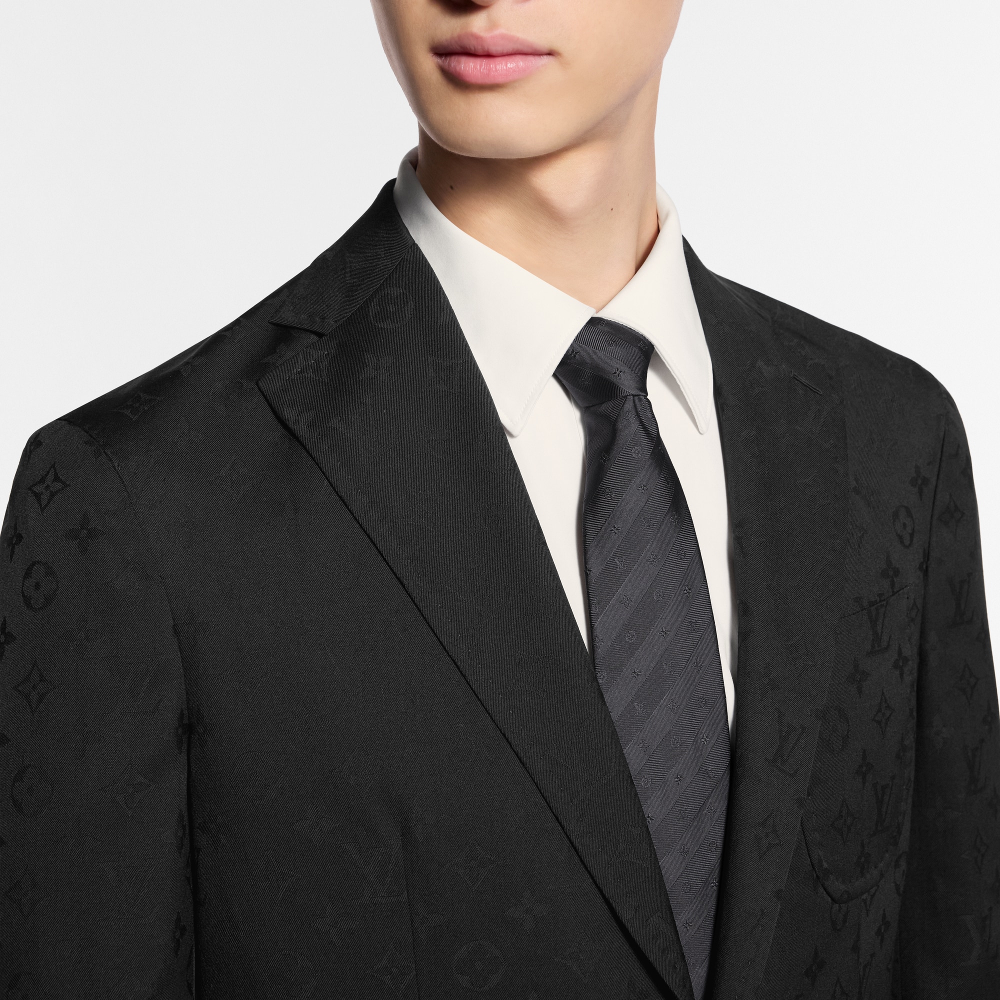 Cravatta Monogram Stripy S00 Uomo Accessori Cravatte e Fazzoletti da Taschino | LOUIS VUITTON (Zoom prodotto)