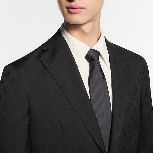 Cravatta Monogram Stripy S00 Uomo Accessori Cravatte e Fazzoletti da Taschino | LOUIS VUITTON (Zoom prodotto)