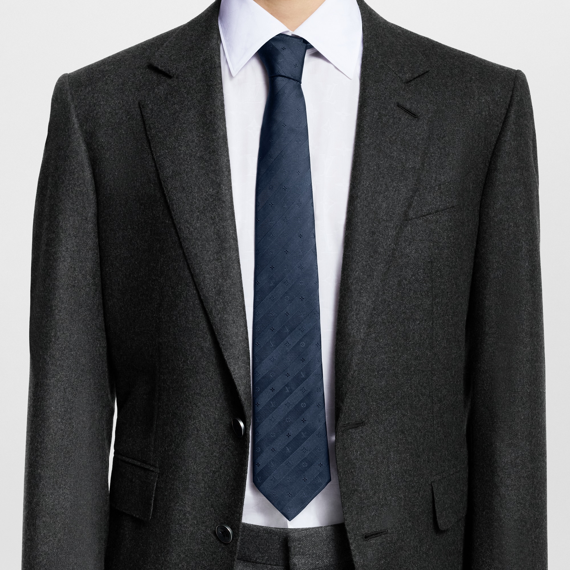 Cravatta Monogram Stripy S00 Uomo Accessori Cravatte e Fazzoletti da Taschino | LOUIS VUITTON (Zoom prodotto)