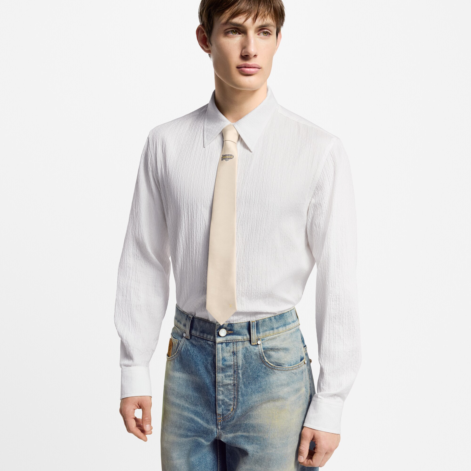 Cravatta Pilot S00 Uomo Accessori Cravatte e Fazzoletti da Taschino | LOUIS VUITTON (Zoom prodotto)