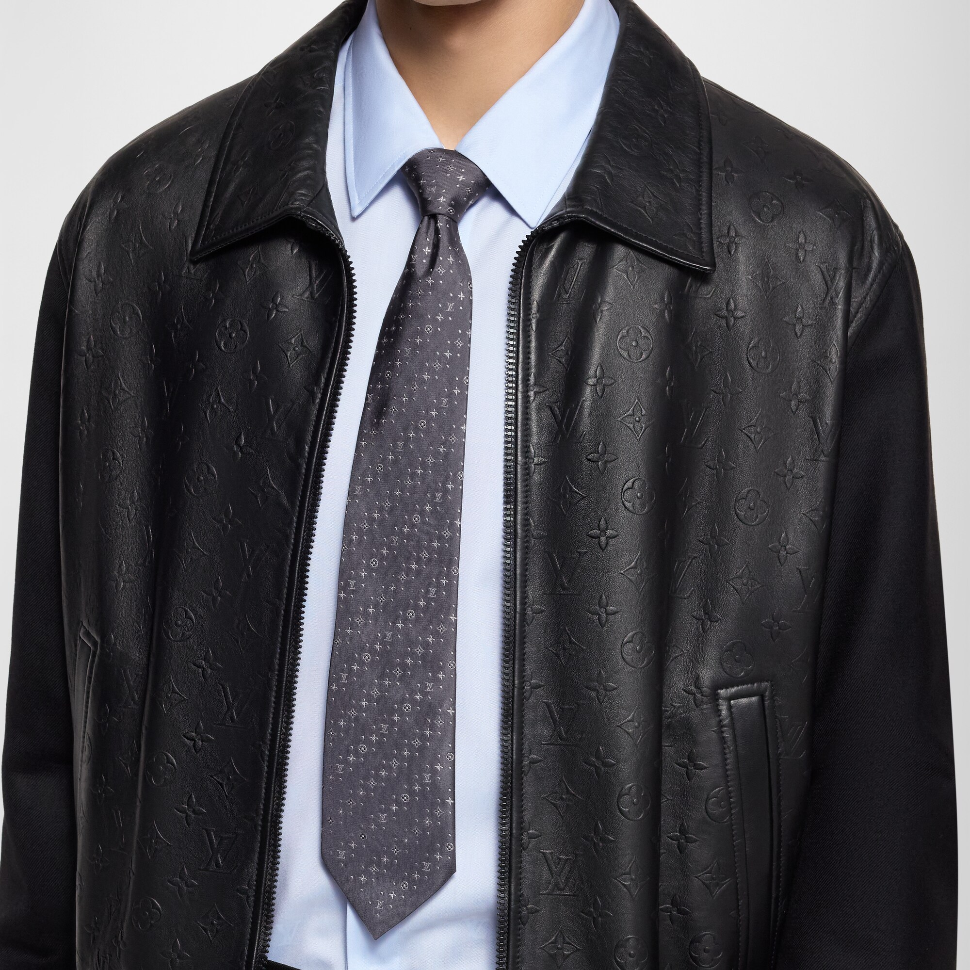 Cravatta Stormy Monogram S00 Uomo Accessori Cravatte e Fazzoletti da Taschino | LOUIS VUITTON (Zoom prodotto)