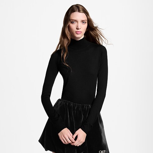 Dolcevita a maniche lunghe Donna Abbigliamento Camicie e T-Shirt | LOUIS VUITTON (Zoom prodotto)