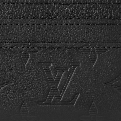 Doppio porta carte di credito Pelletteria Monogram Shadow Borse e Piccola Pelletteria Piccola Pelletteria da Uomo Portacarte | LOUIS VUITTON (Zoom prodotto)