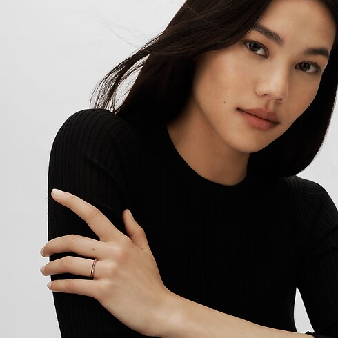 Fede nuziale LV Diamonds 2,5 mm, oro rosa Gioielli Categorie Wedding Bands | LOUIS VUITTON (Zoom prodotto)