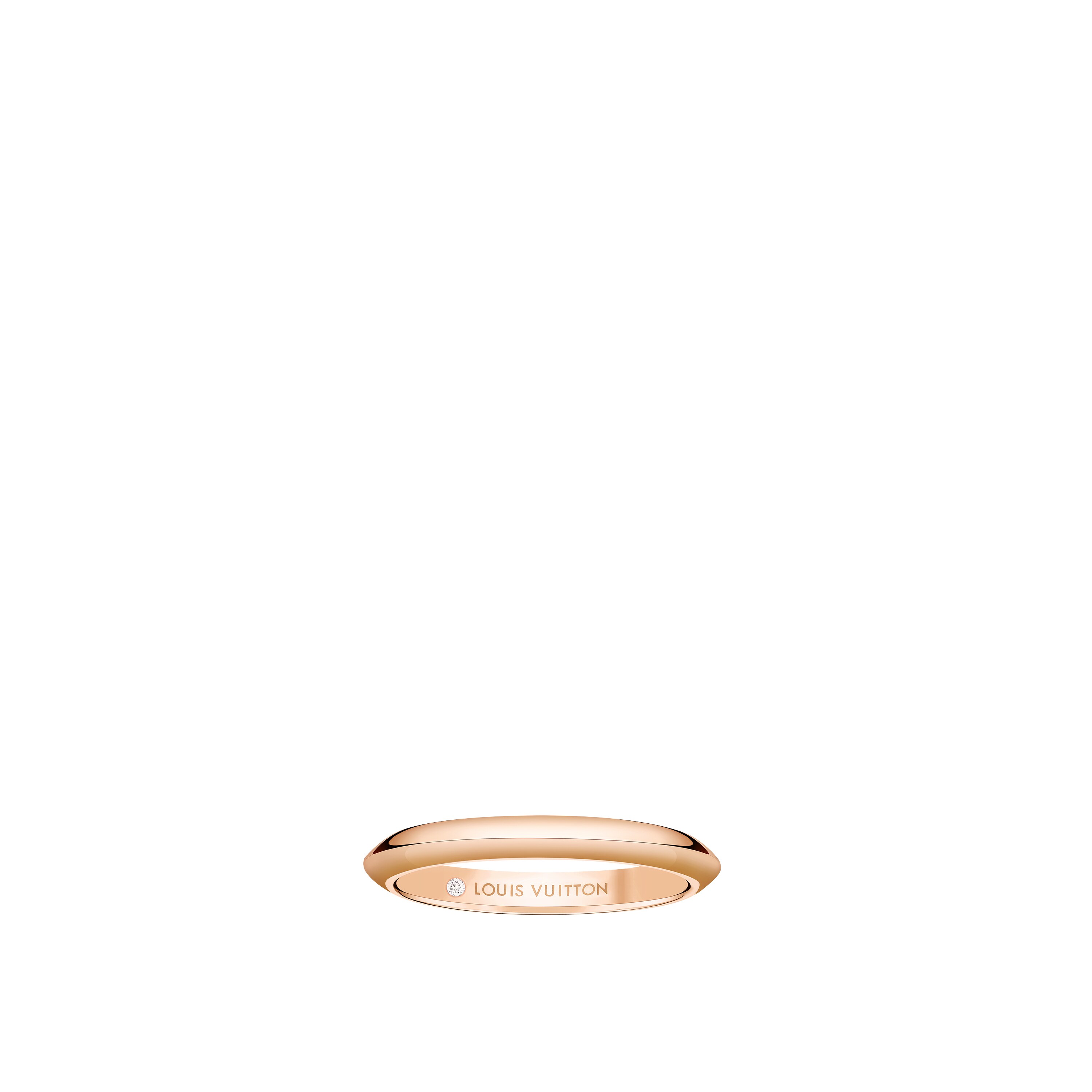 Fede nuziale LV Diamonds 2,5 mm, oro rosa  Gioielli Categorie Wedding Bands | LOUIS VUITTON (Zoom prodotto)