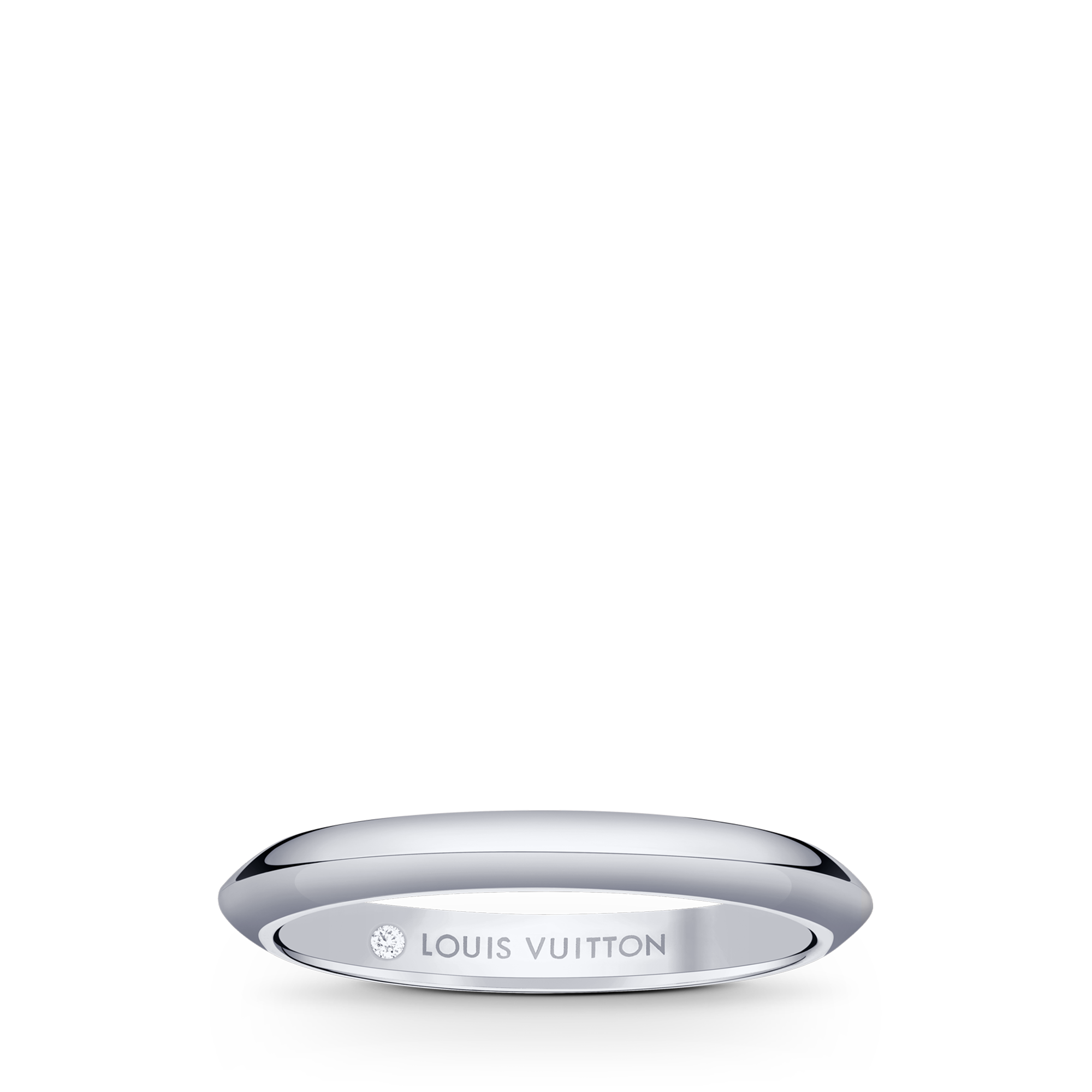 Fede nuziale LV Diamonds 2,5 mm, platino  Gioielli Categorie Wedding Bands | LOUIS VUITTON (Zoom prodotto)