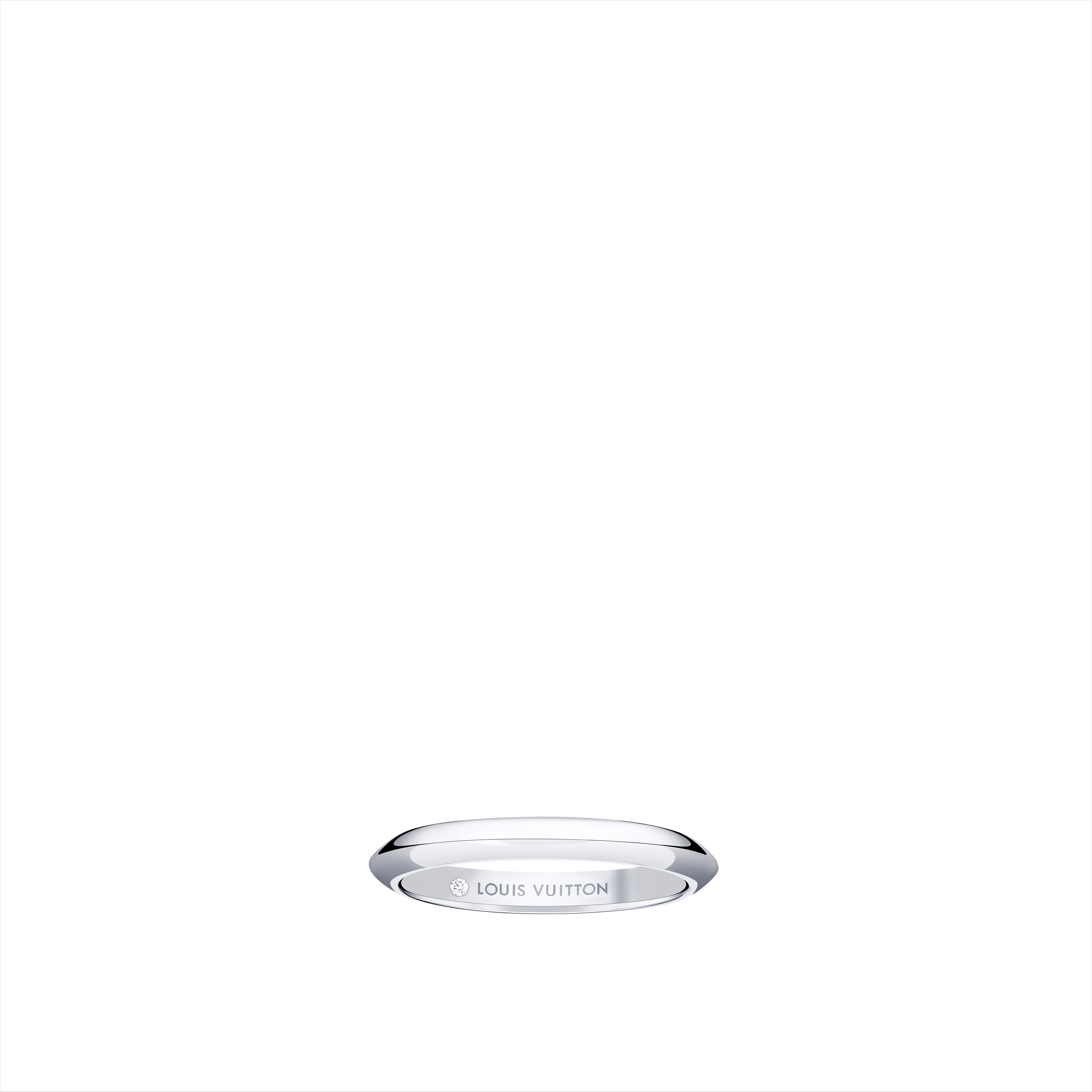 Fede nuziale LV Diamonds 2,5 mm, platino  Gioielli Categorie Wedding Bands | LOUIS VUITTON (Zoom prodotto)