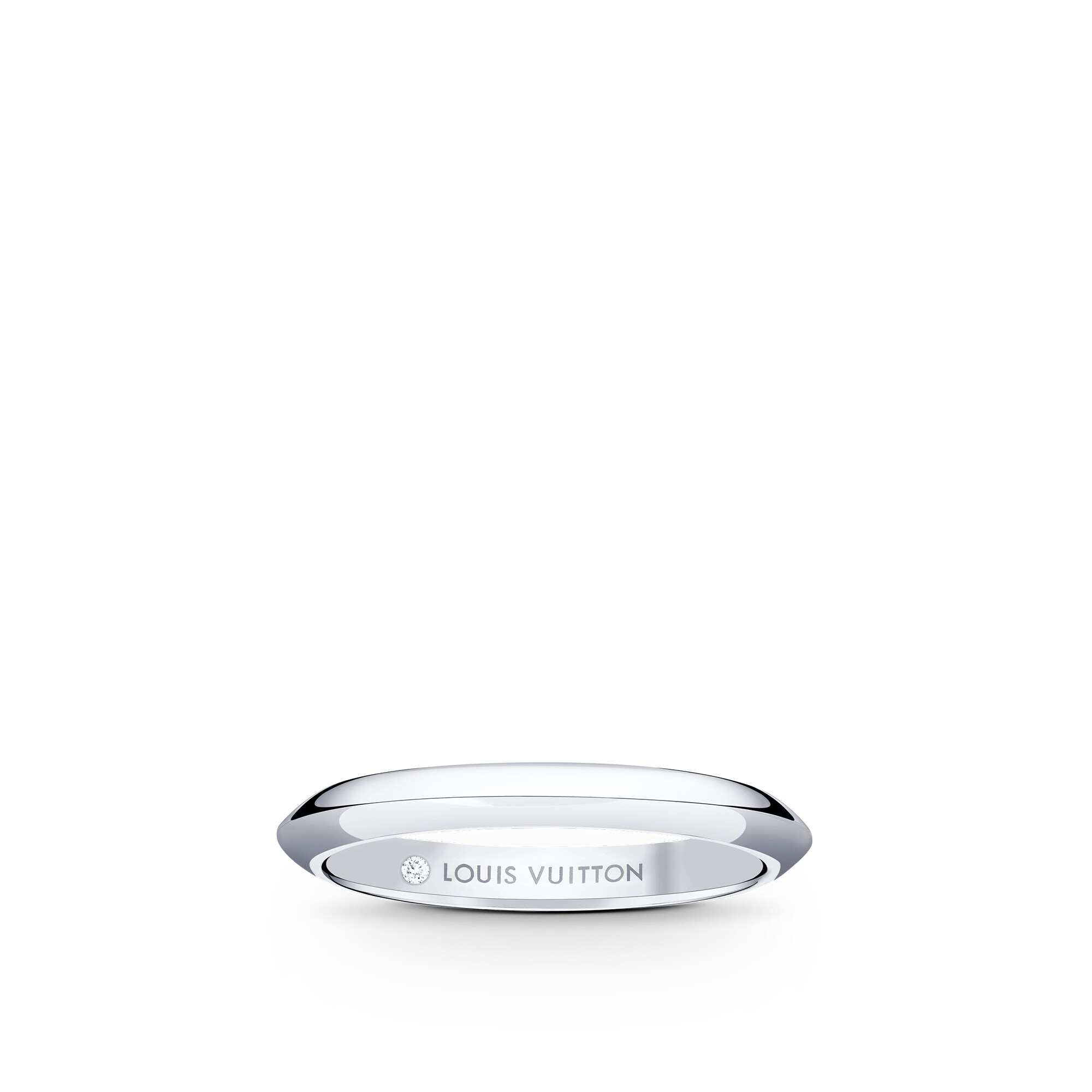Fede nuziale LV Diamonds 2,5 mm, platino  Gioielli Categorie Wedding Bands | LOUIS VUITTON (Zoom prodotto)