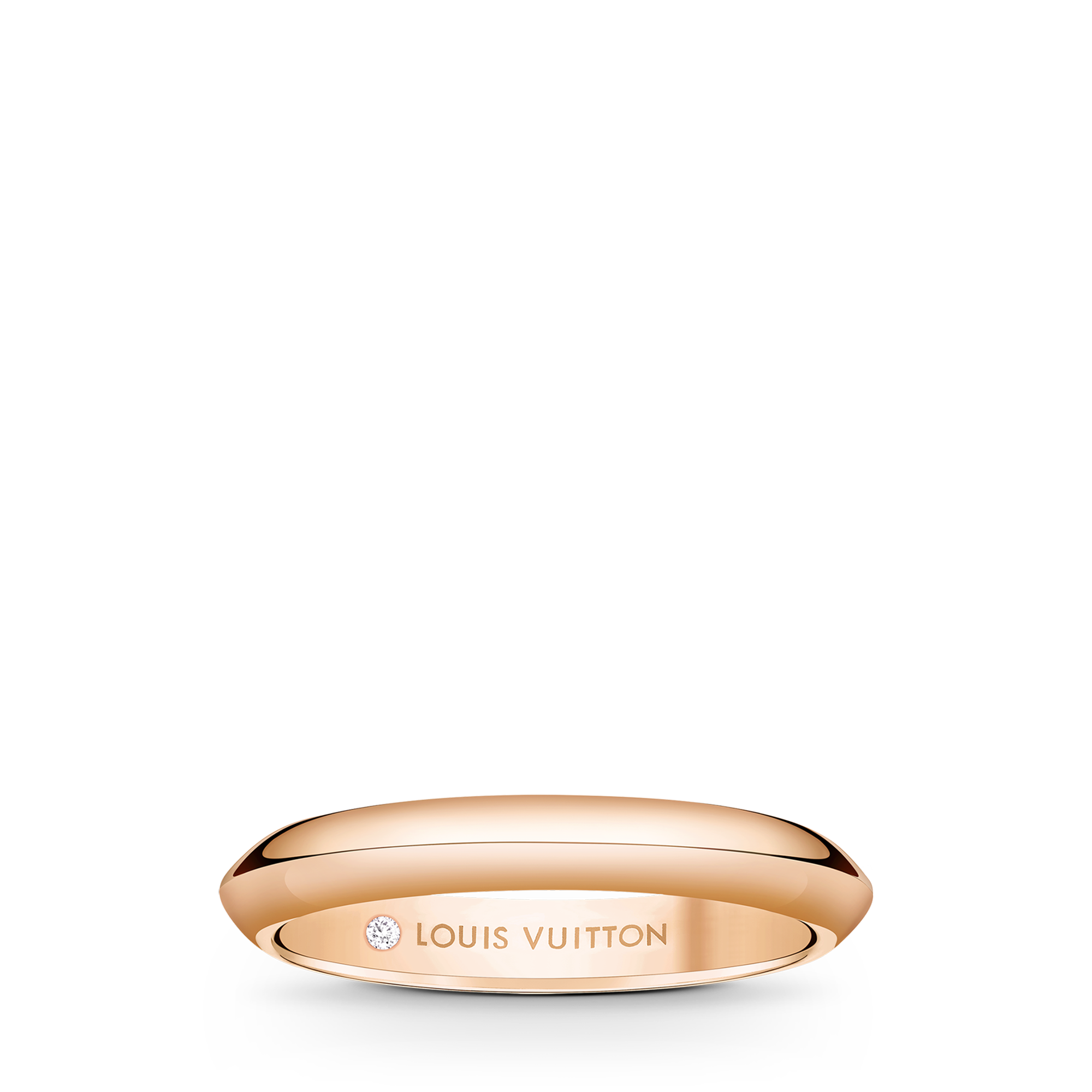 Fede nuziale LV Diamonds 3 mm, oro rosa  Gioielli Categorie Wedding Bands | LOUIS VUITTON (Zoom prodotto)
