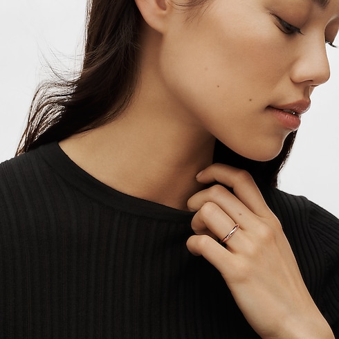 Fede nuziale LV Diamonds 3 mm, oro rosa Gioielli Categorie Wedding Bands | LOUIS VUITTON (Zoom prodotto)