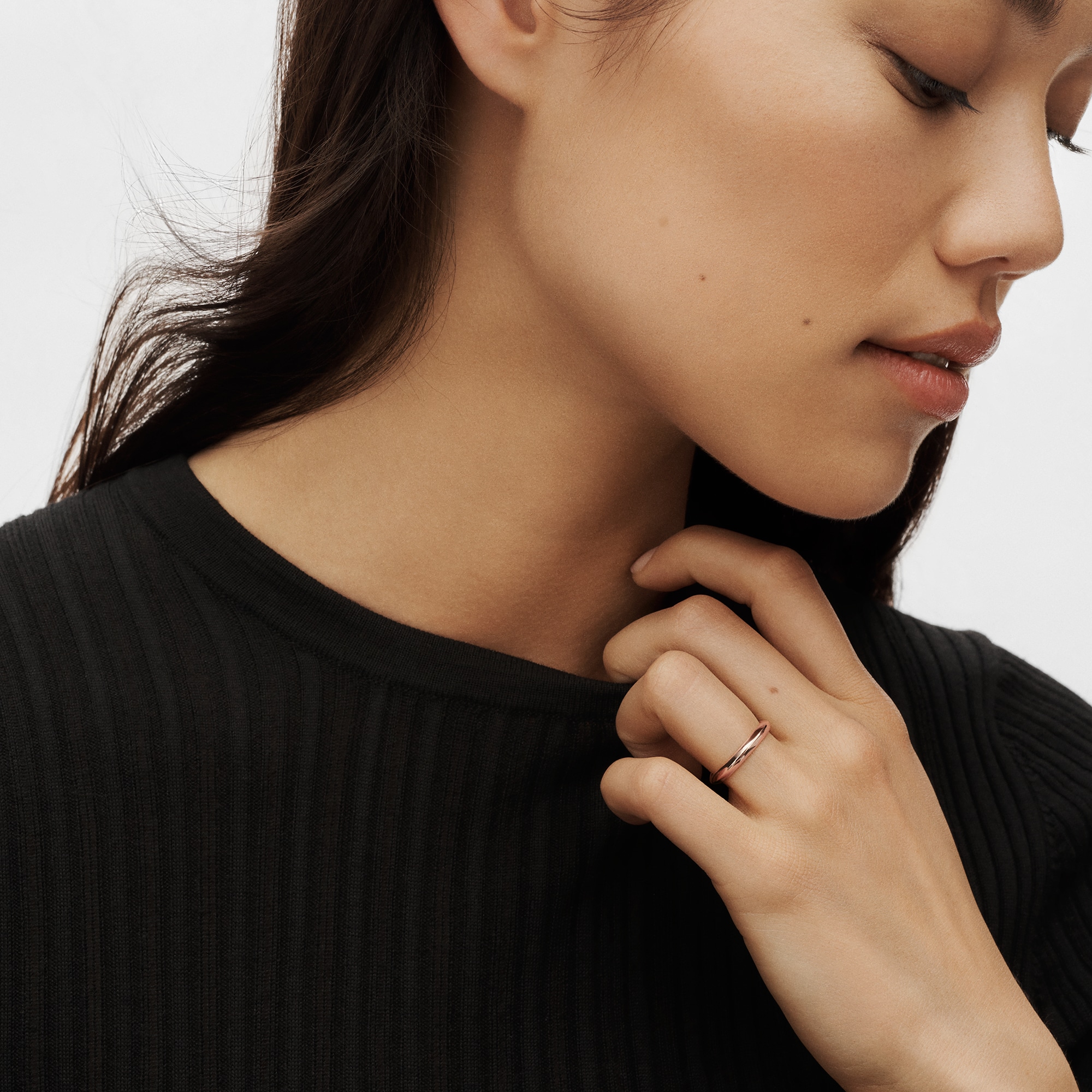 Fede nuziale LV Diamonds 3 mm, oro rosa  Gioielli Categorie Wedding Bands | LOUIS VUITTON (Zoom prodotto)