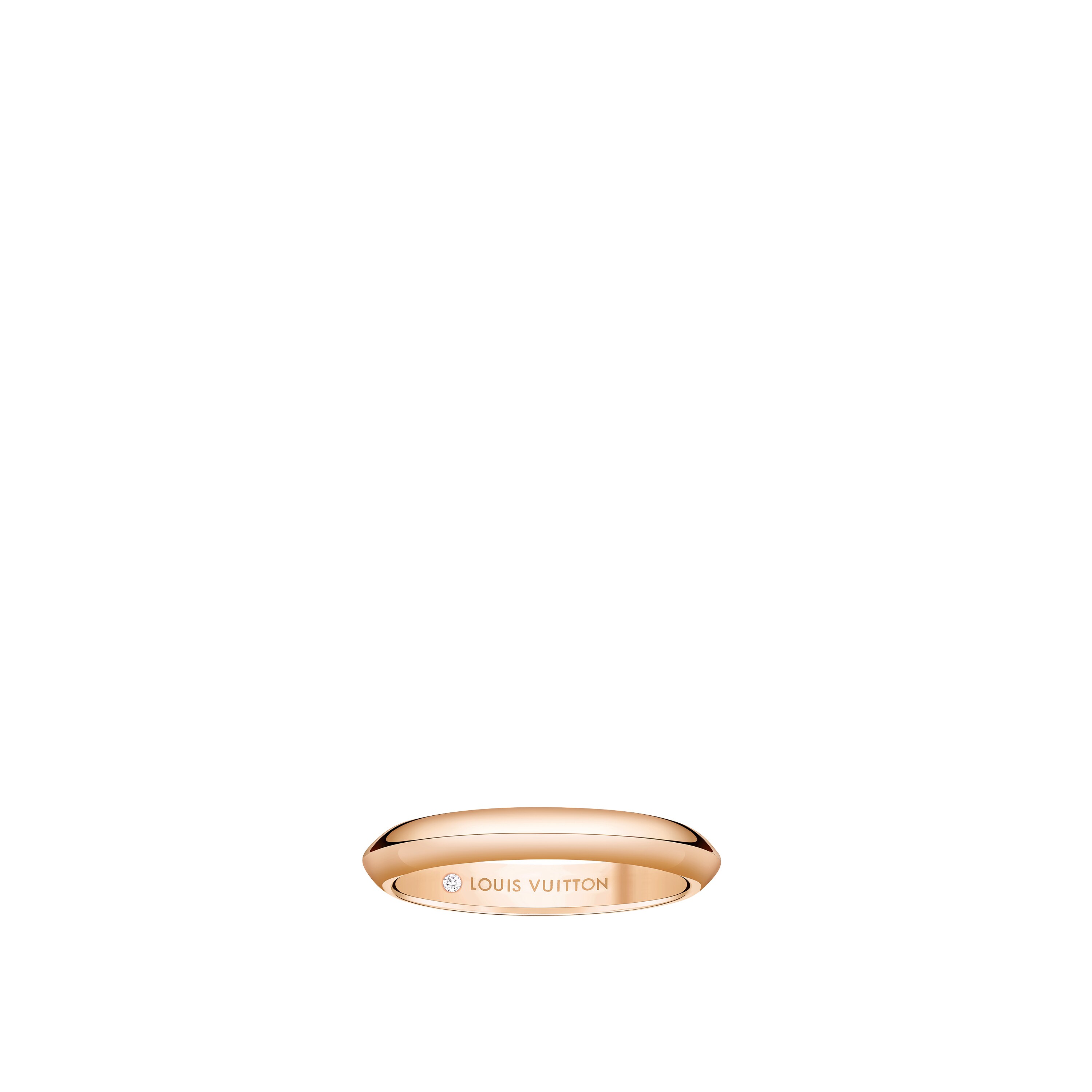 Fede nuziale LV Diamonds 3 mm, oro rosa  Gioielli Categorie Wedding Bands | LOUIS VUITTON (Zoom prodotto)