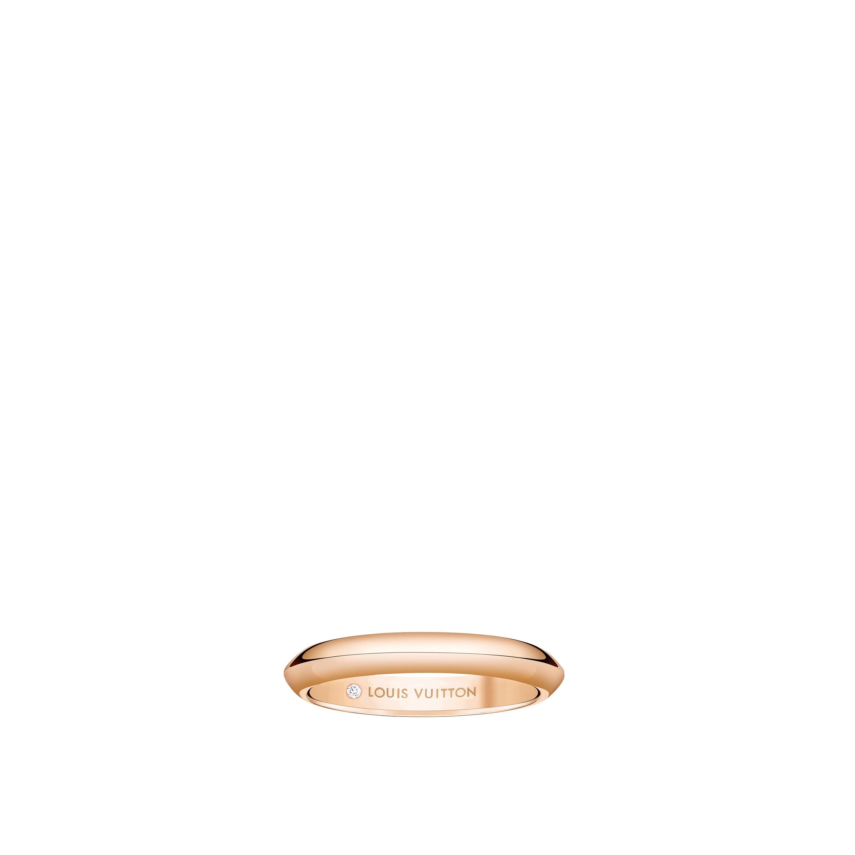 Fede nuziale LV Diamonds 3 mm, oro rosa  Gioielli Categorie Wedding Bands | LOUIS VUITTON (Zoom prodotto)