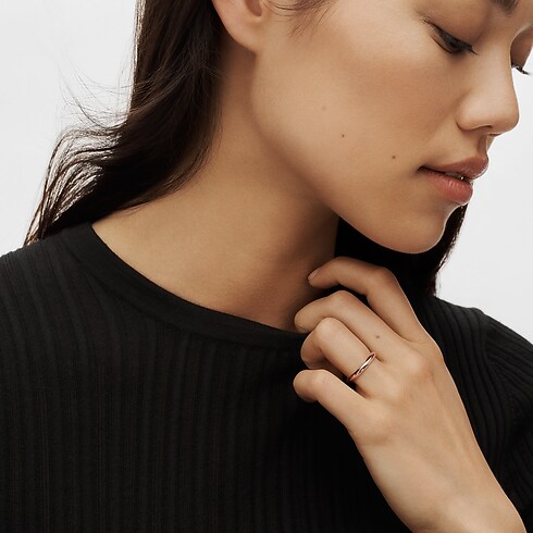 Fede nuziale LV Diamonds 3 mm, oro rosa Gioielli Categorie Wedding Bands | LOUIS VUITTON (Zoom prodotto)