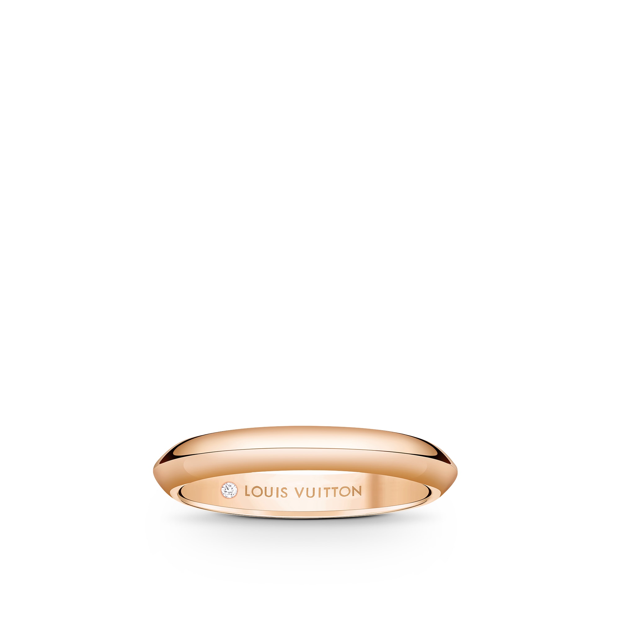 Fede nuziale LV Diamonds 3 mm, oro rosa  Gioielli Categorie Wedding Bands | LOUIS VUITTON (Zoom prodotto)