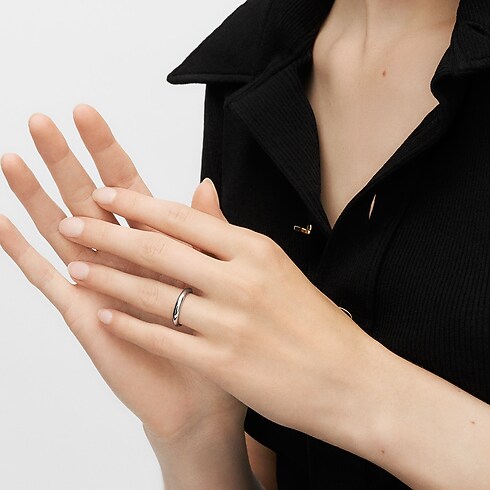 Fede nuziale LV Diamonds 3 mm, platino Gioielli Categorie Wedding Bands | LOUIS VUITTON (Zoom prodotto)