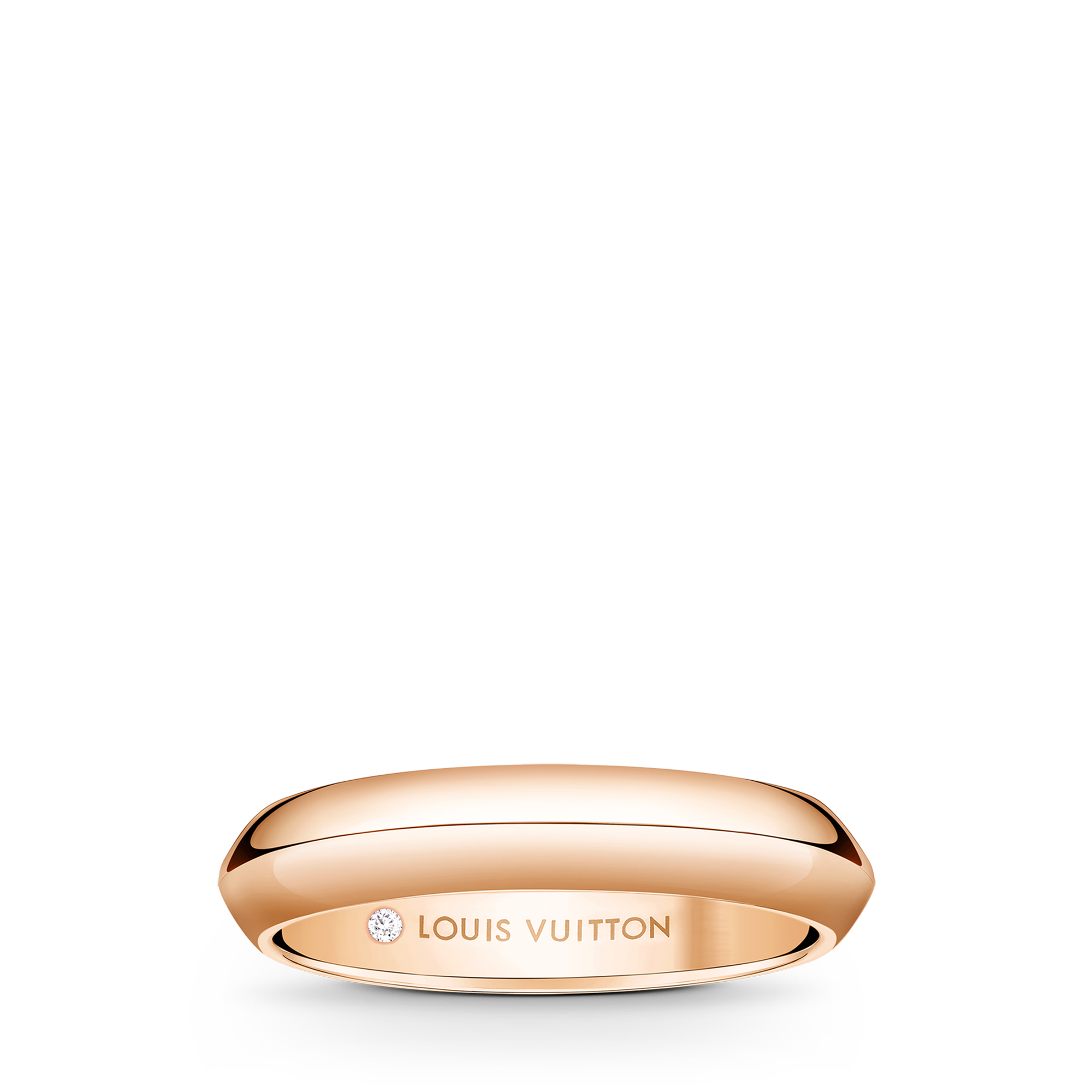 Fede nuziale LV Diamonds 4 mm, oro rosa  Gioielli Categorie Wedding Bands | LOUIS VUITTON (Zoom prodotto)