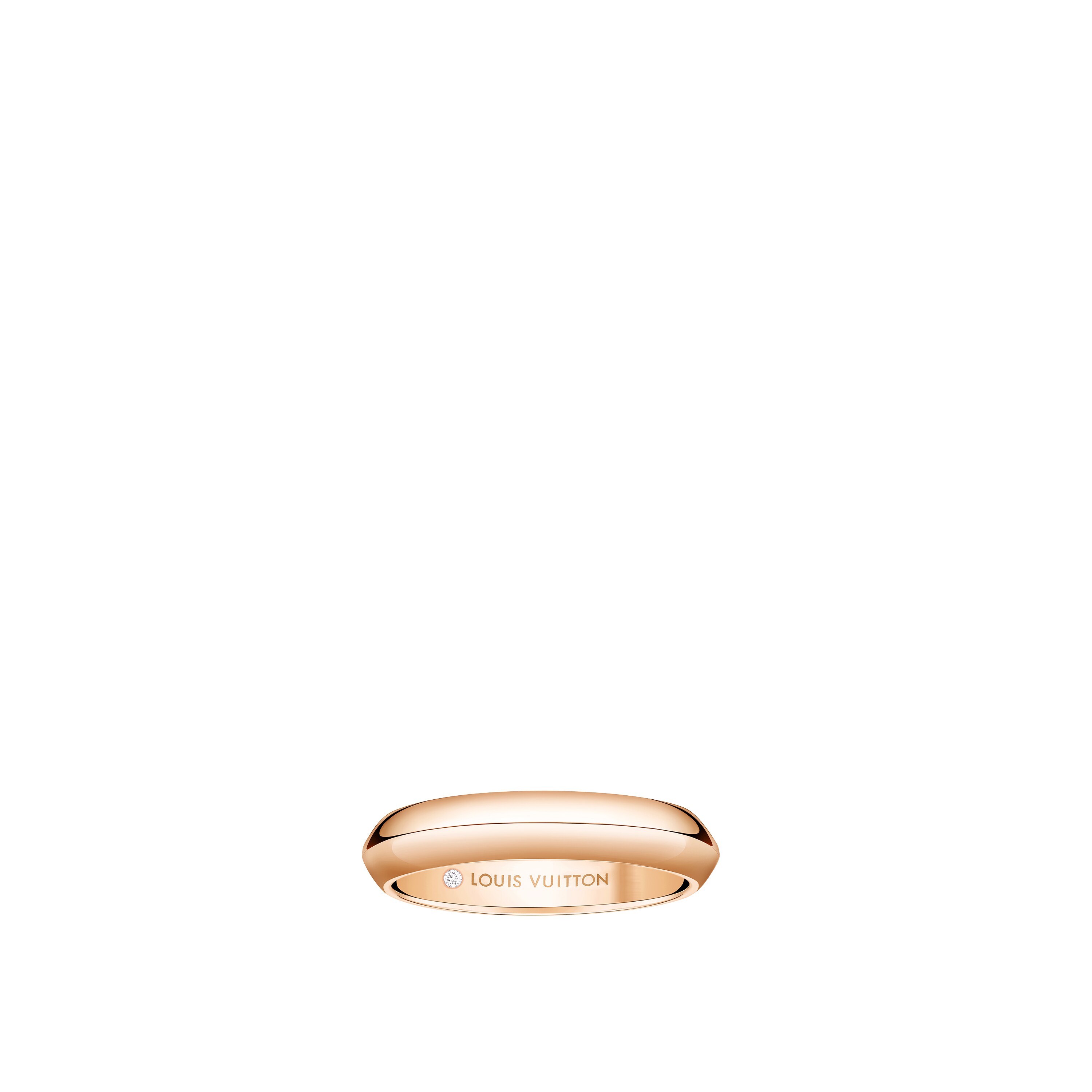 Fede nuziale LV Diamonds 4 mm, oro rosa  Gioielli Categorie Wedding Bands | LOUIS VUITTON (Zoom prodotto)