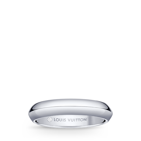 Fede nuziale LV Diamonds 4 mm, platino Gioielli Categorie Wedding Bands | LOUIS VUITTON (Zoom prodotto)