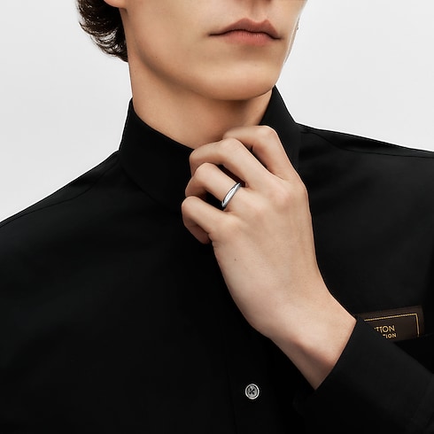 Fede nuziale LV Diamonds 4 mm, platino Gioielli Categorie Wedding Bands | LOUIS VUITTON (Zoom prodotto)