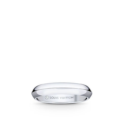 Fede nuziale LV Diamonds 4 mm, platino Gioielli Categorie Wedding Bands | LOUIS VUITTON (Zoom prodotto)