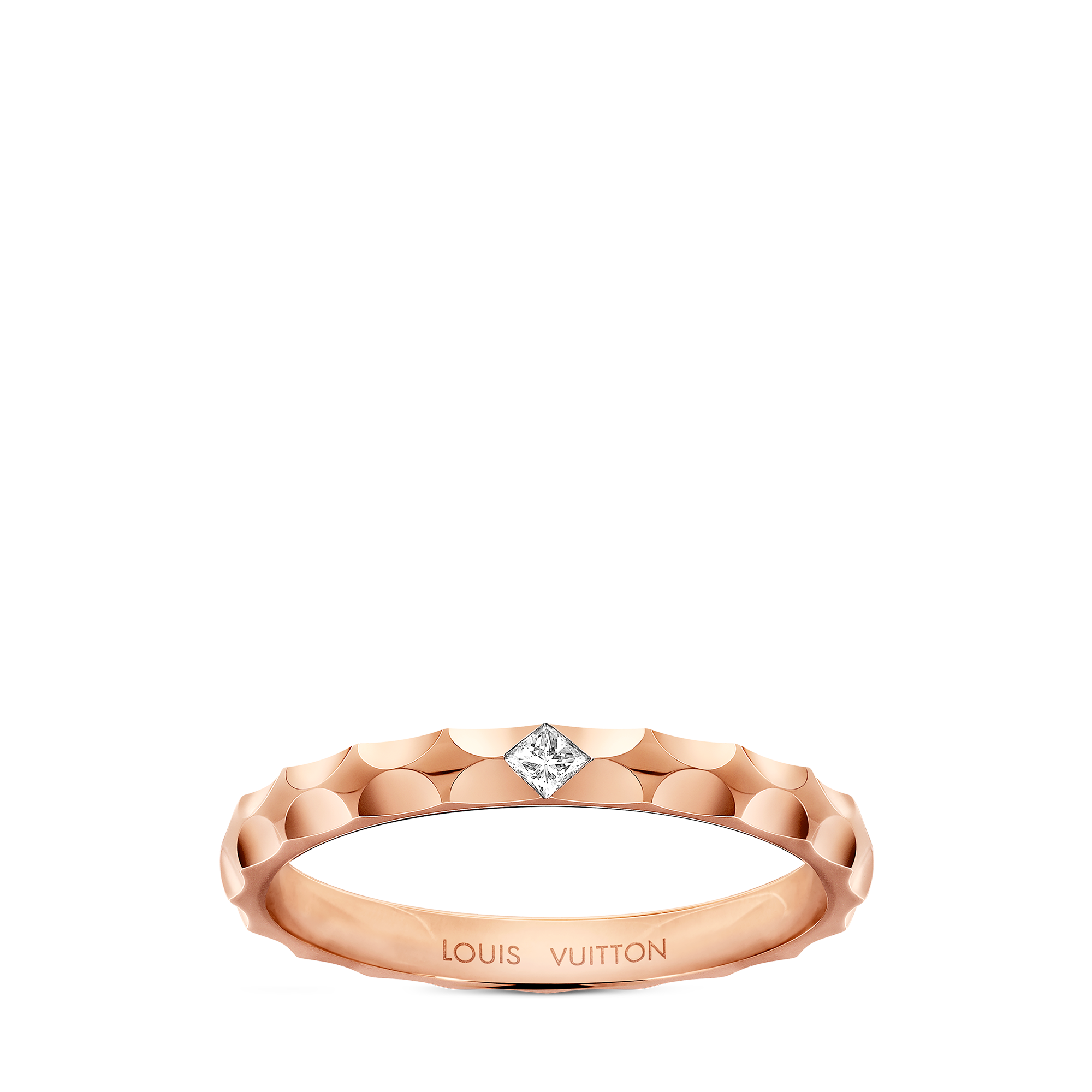Fede nuziale Monogran Infini in oro rosa con diamante taglio princess  Gioielli Categorie Gioielli Personalizzati | LOUIS VUITTON (Zoom prodotto)