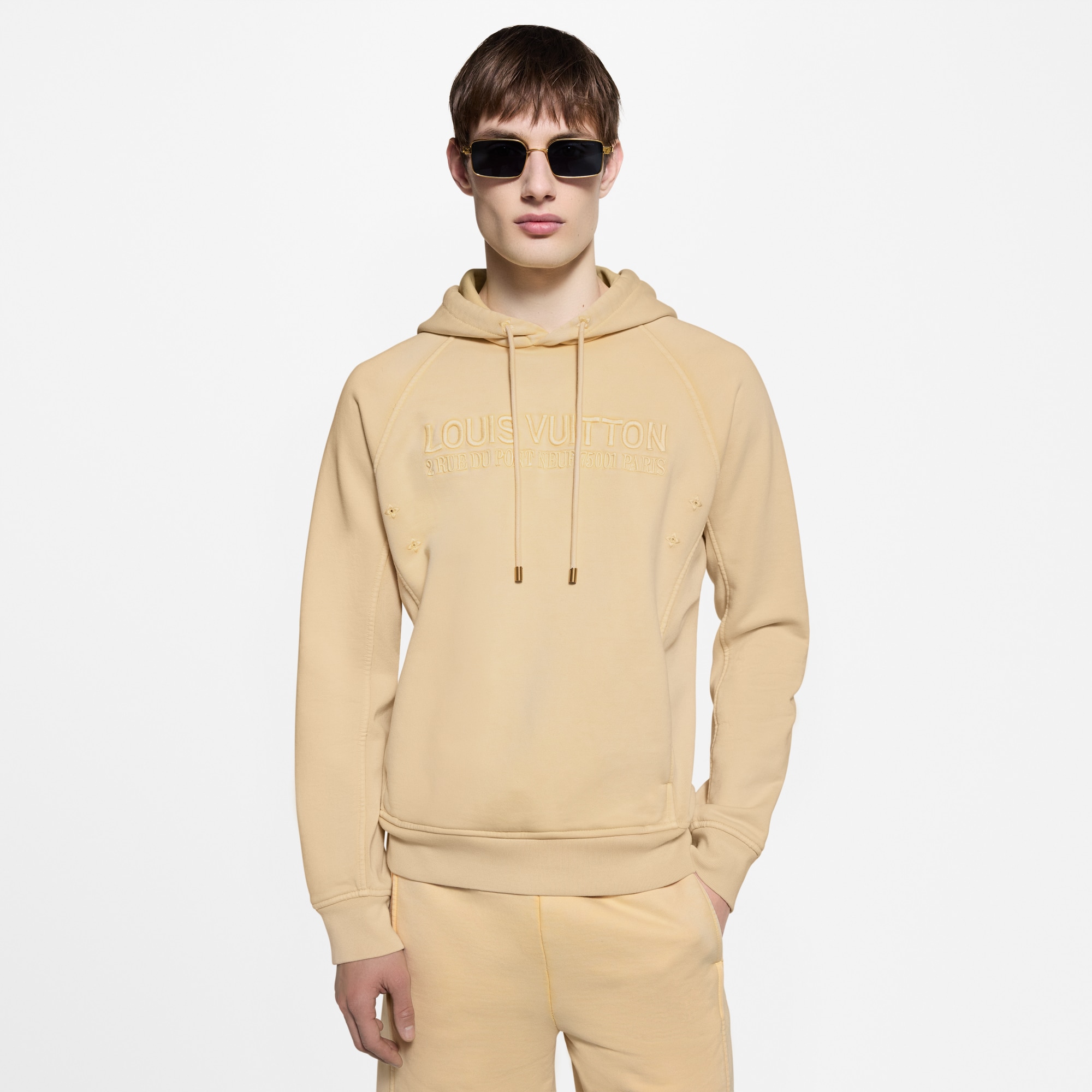 Felpa a coste effetto lavato con cappuccio  Uomo Abbigliamento Maglieria e Felpe | LOUIS VUITTON (Zoom prodotto)