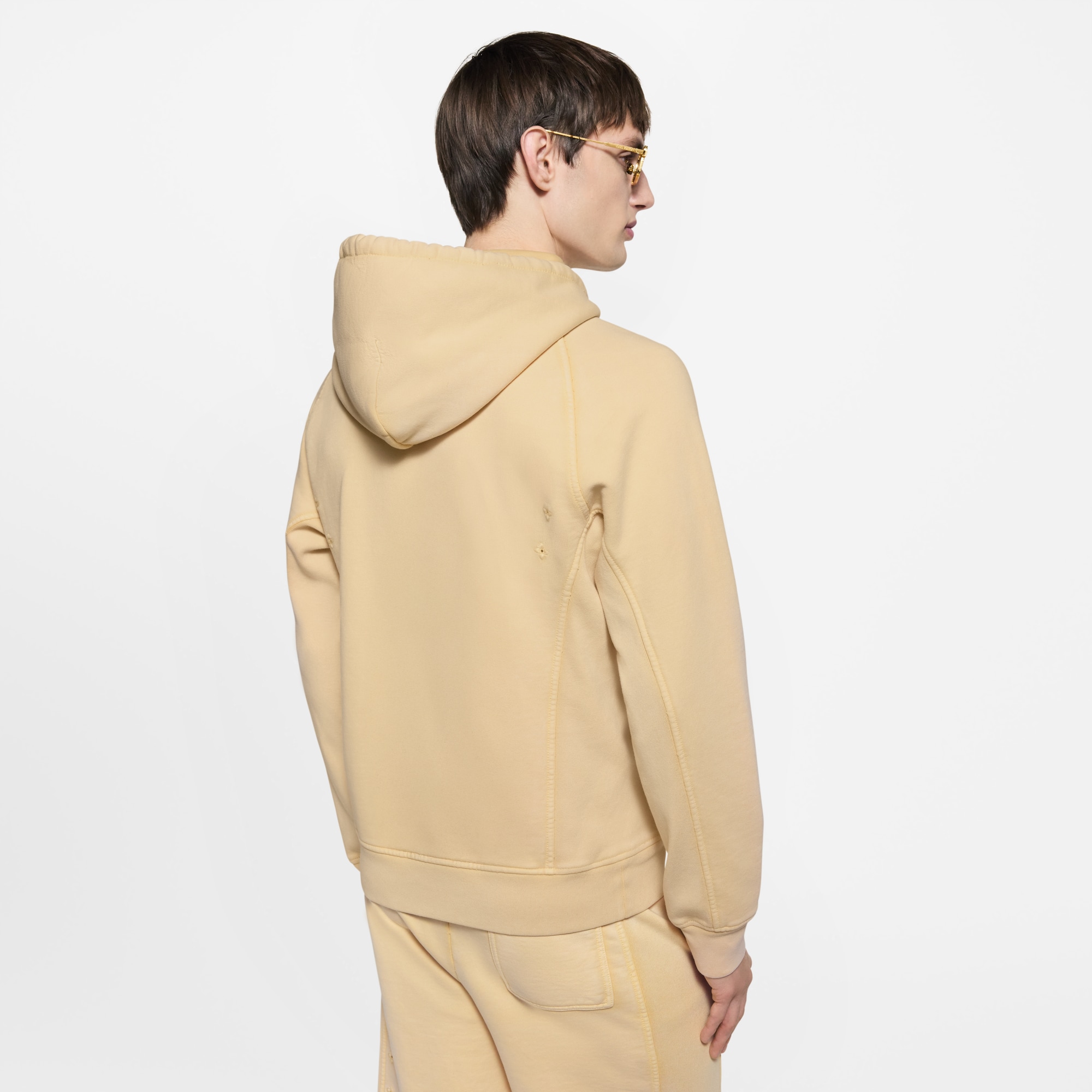 Felpa a coste effetto lavato con cappuccio  Uomo Abbigliamento Maglieria e Felpe | LOUIS VUITTON (Zoom prodotto)