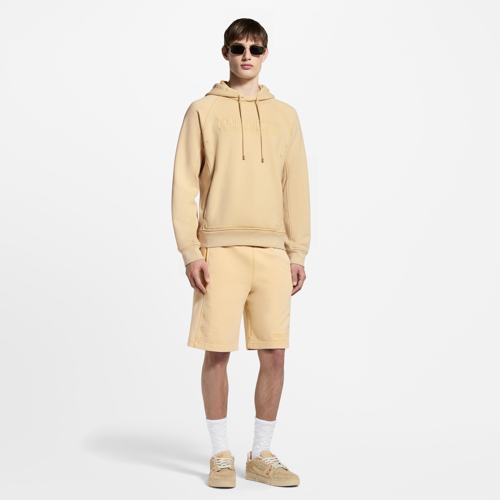 Felpa a coste effetto lavato con cappuccio  Uomo Abbigliamento Maglieria e Felpe | LOUIS VUITTON (Zoom prodotto)