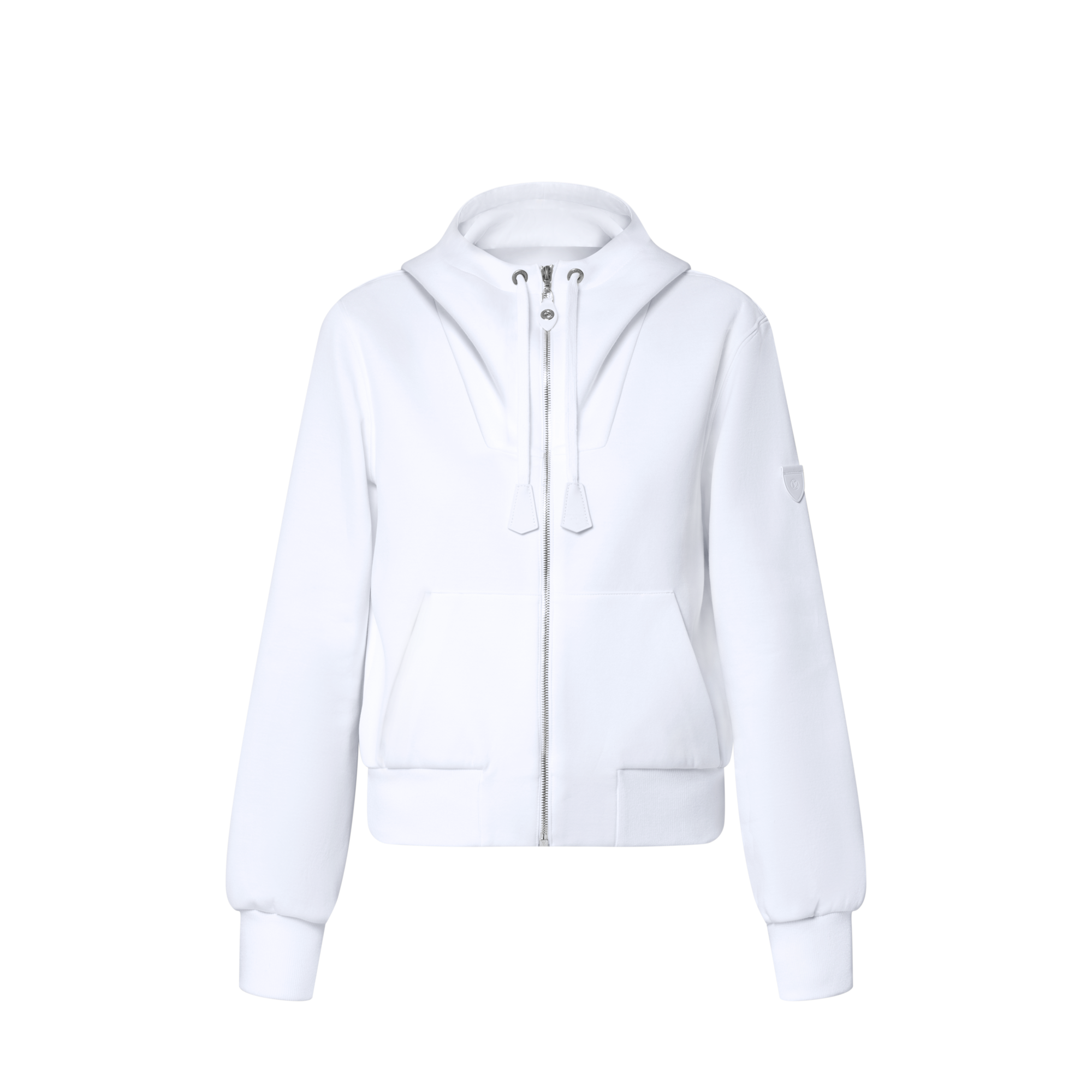 Felpa con dettagli in pelle e cappuccio  Donna Abbigliamento Camicie e T-Shirt | LOUIS VUITTON (Zoom prodotto)