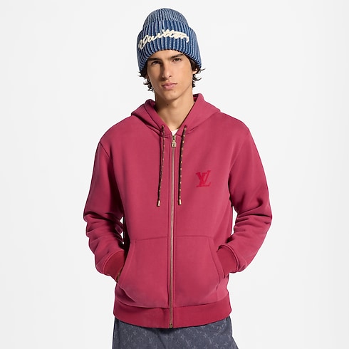 Felpa con firma agugliata, cappuccio e zip Uomo Abbigliamento Tutti i Capi di Abbigliamento | LOUIS VUITTON (Zoom prodotto)