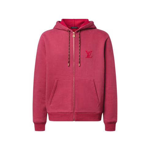 Felpa con firma agugliata, cappuccio e zip Uomo Abbigliamento Tutti i Capi di Abbigliamento | LOUIS VUITTON (Zoom prodotto)