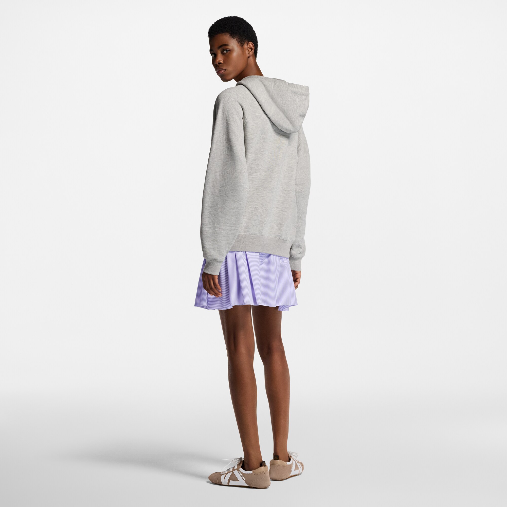 Felpa con firma in strass e cappuccio  Donna Abbigliamento Camicie e T-Shirt | LOUIS VUITTON (Zoom prodotto)
