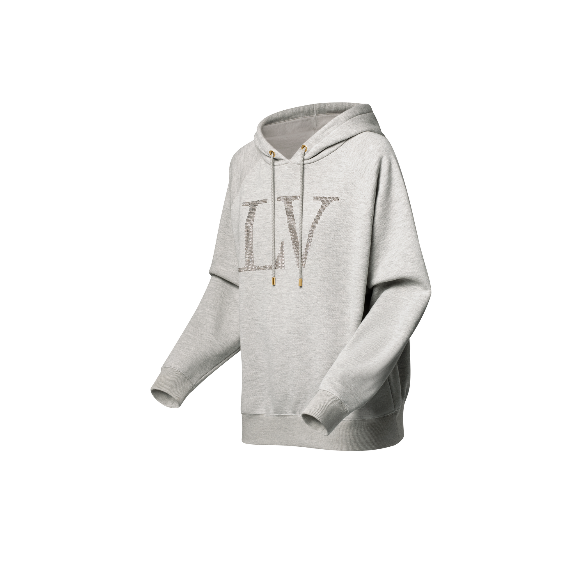 Felpa con firma in strass e cappuccio  Donna Abbigliamento Camicie e T-Shirt | LOUIS VUITTON (Zoom prodotto)