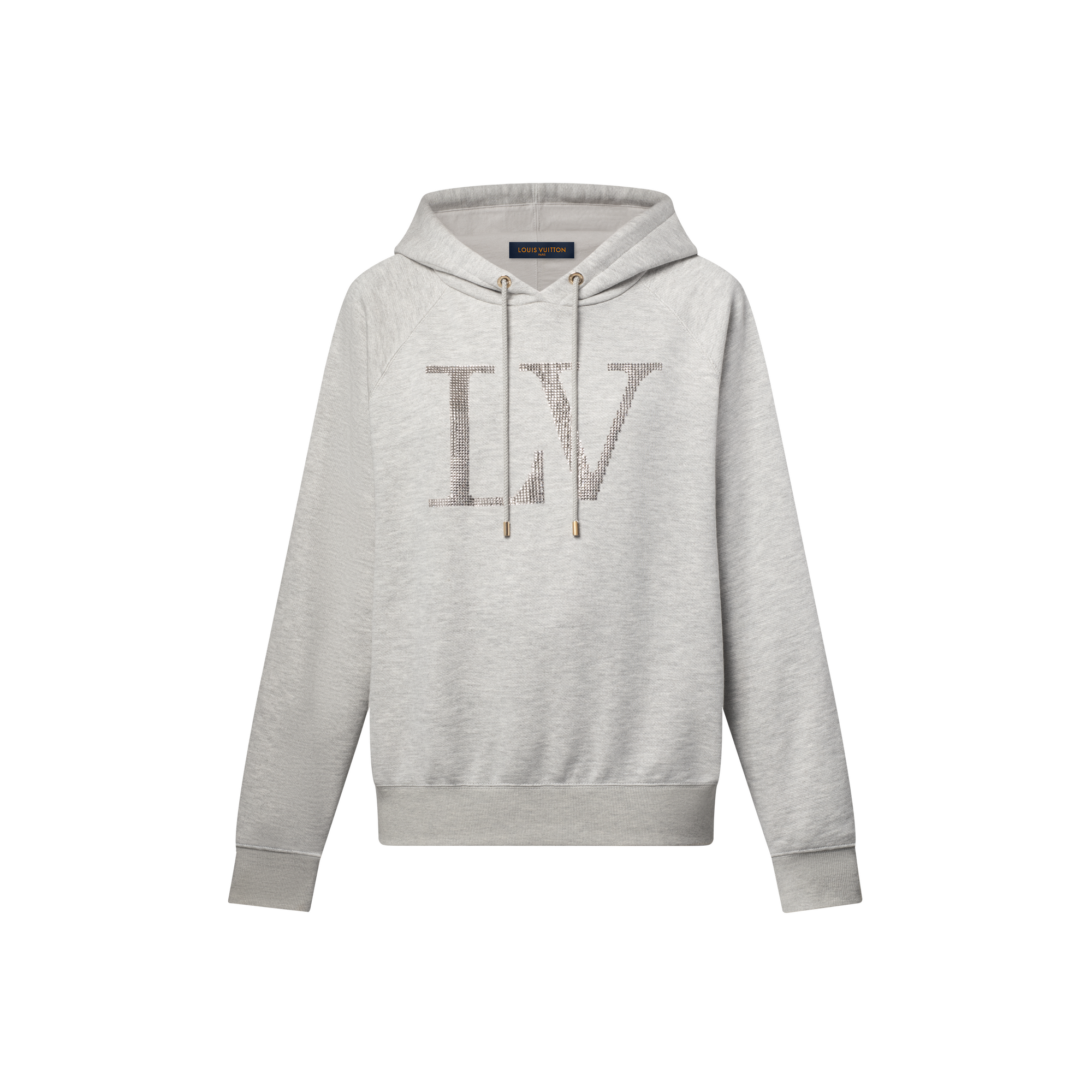 Felpa con firma in strass e cappuccio  Donna Abbigliamento Camicie e T-Shirt | LOUIS VUITTON (Zoom prodotto)