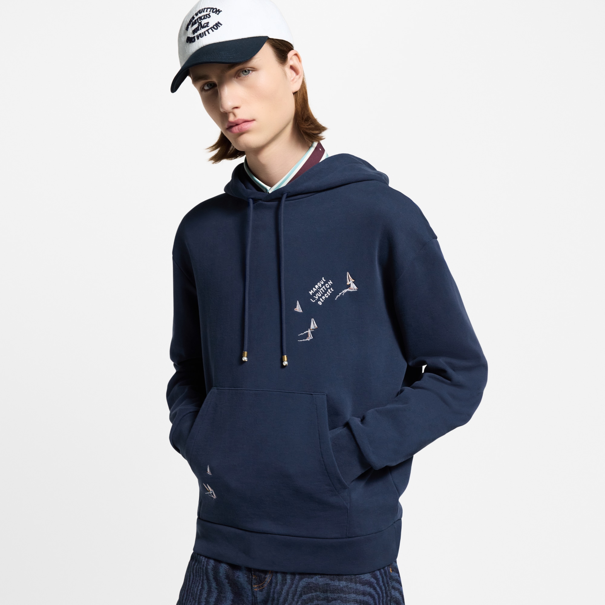 Felpa con firma ricamata  Uomo Abbigliamento Maglieria e Felpe | LOUIS VUITTON (Zoom prodotto)